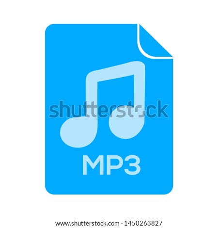 mp3 file icon. Logo element illustration. mp3 file design. colored collection. mp3 file concept. Can be used in web and mobile