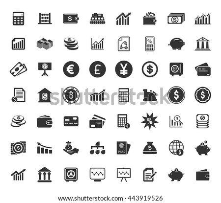Financial icons set