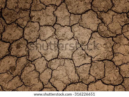Ground parched dry land Background patterned ground dry.