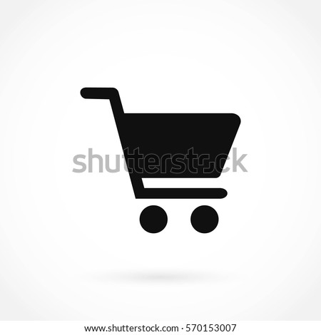 Shopping Cart Icon, flat design best vector icon
