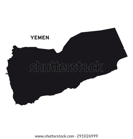 Yemen map vector