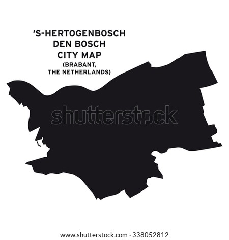 Den Bosch - 's-Hertogenbosch city map vector