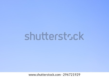 Blue gradient color of clear sky, Background of blue sky