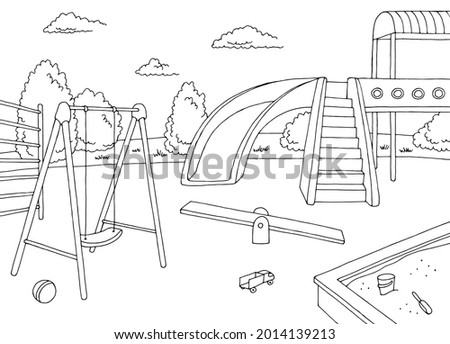 Playground Clipart Black And White | Free download on ClipArtMag