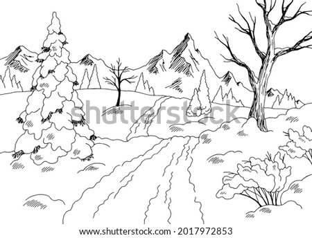 Similar – Image, Stock Photo Winter landscape Black Forest