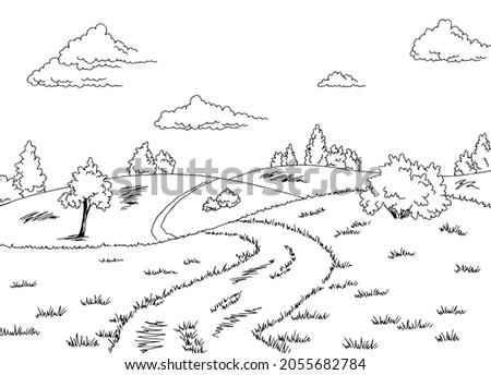 Black And White Grass Clipart 