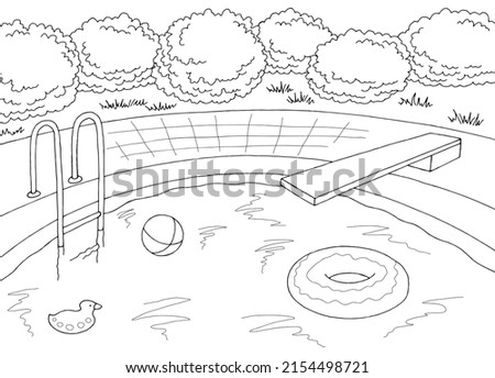 Swimming Pool Clipart Black And White | Free download on ClipArtMag