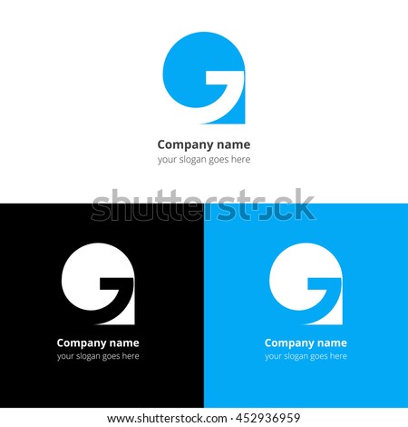 Letter G logo icon flat and vector design template.