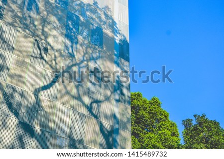 Similar – Image, Stock Photo Facade with shadow Branch