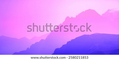 Similar – Image, Stock Photo Rocky mountain ridge during sunset