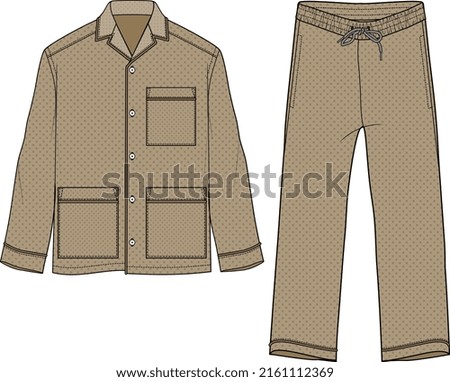 MEN AND BOYS WEAR PAJAMA SET VECTOR