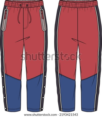 KID BOYS BOTTOM WEAR JOGGERS AND TROSERS FRONT AND BACK VECTOR DESIGN