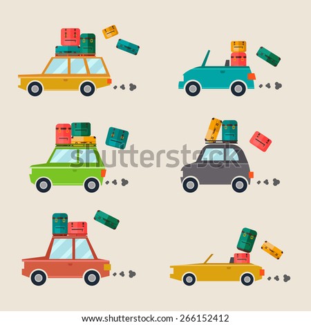 Flat Vector Cars