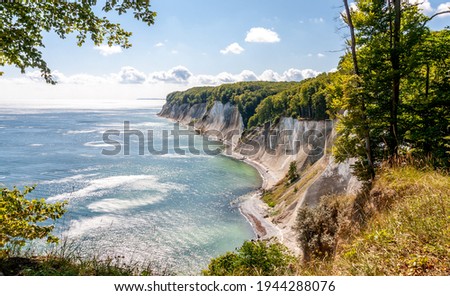 Similar – Image, Stock Photo Chalk cliffs on the island of Rügen.