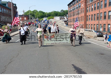 Shelton, CT, USA - May 25, 2015: The individuals are some of the many participants at the \