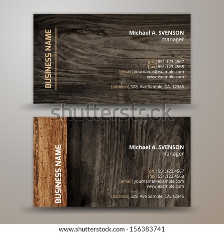 Vector abstract creative business cards (set template)