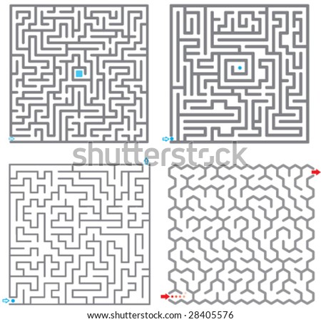 Set of small labyrinth