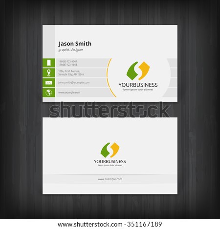 Vector abstract creative business cards Photo stock © 
