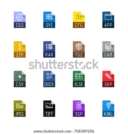 File type icons - Miscellaneous