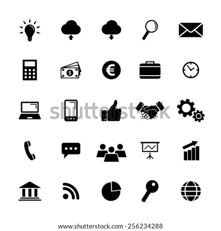 Business icon set