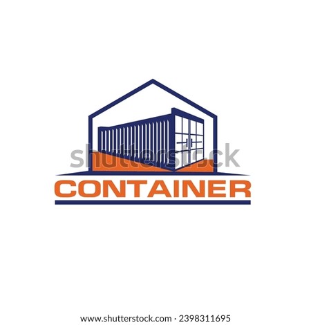 container rental element logo vector