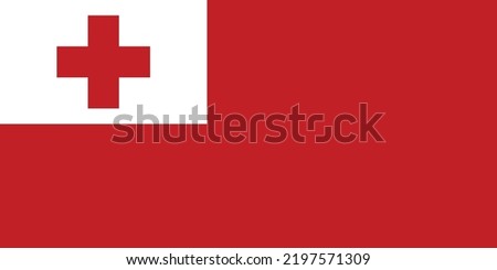 Flag of Tonga flag, Tonga flag illustration,  picture, Tonga flag image,