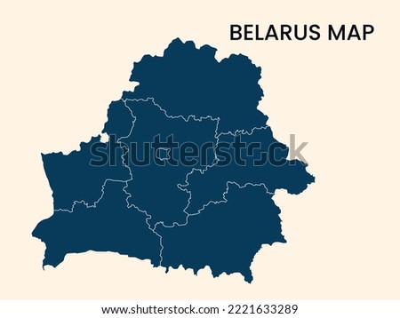 Map of Belarus, Solid Map, Belarus vector Illustration, Map of Belarus with Colour. Belarus map.