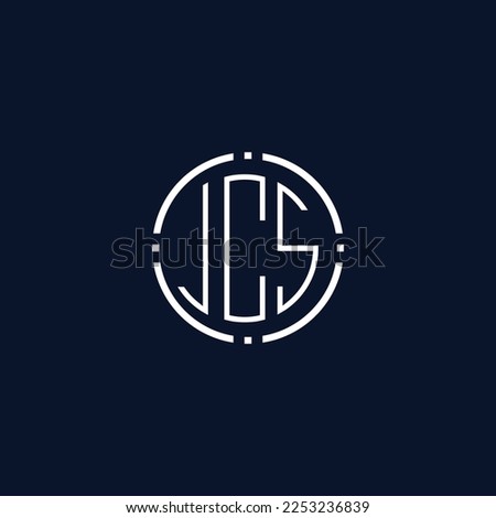 Creative-Rounded-Initial-Letters-JCS-Logo.It will be suitable for which company name or brand.