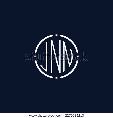 Creative-Rounded-Initial-Letters-JNN-Logo.It will be suitable for which company name or brand.