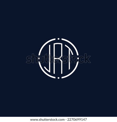 Creative-Rounded-Initial-Letters-JRT-Logo.It will be suitable for which company name or brand.