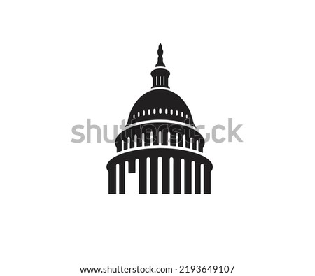 Washington DC building vector icon