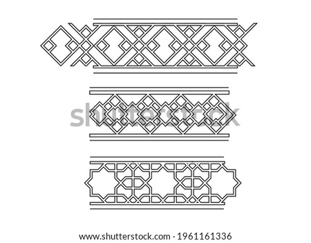 ornament azerbaijan ancient pattern design vector baku