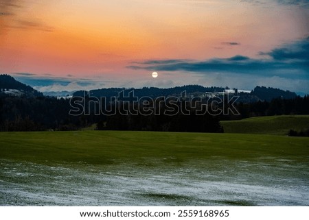 Similar – Image, Stock Photo Meditative evening mood