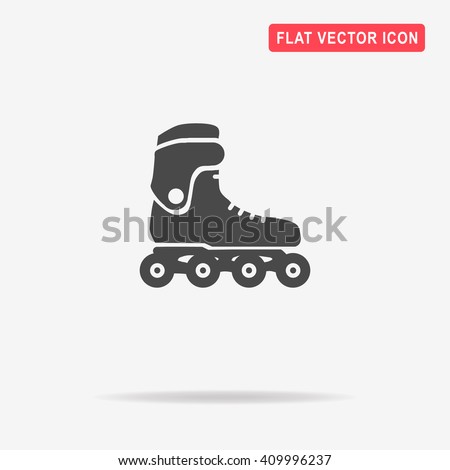 Roller skates icon. Vector concept illustration for design.