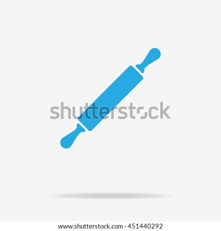 Rolling pin icon. Vector concept illustration for design.