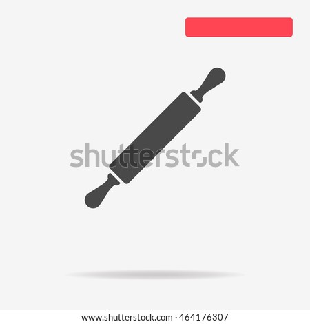 Rolling pin icon. Vector concept illustration for design.