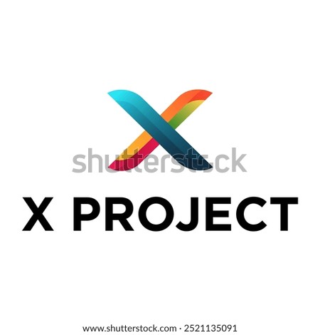 X logo design vector template design for brand, Tech logo, digital logo ,modern and abstract .