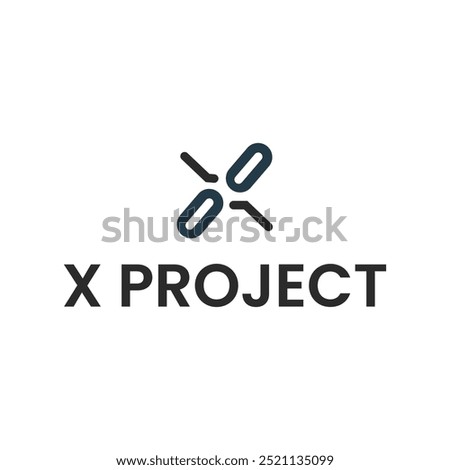 X logo design vector template design for brand, Tech logo, digital logo ,modern and abstract .