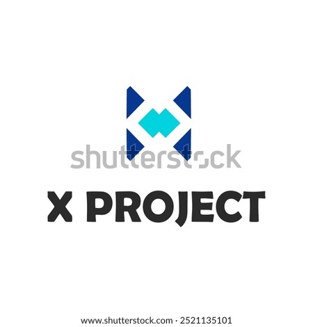 X logo design vector template design for brand, Tech logo, digital logo ,modern and abstract .