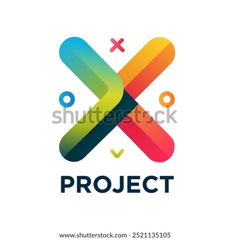 X logo design vector template design for brand, Tech logo, digital logo ,modern and abstract .