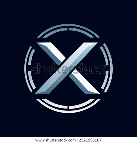 X logo design vector template design for brand, Tech logo, digital logo ,modern and abstract .