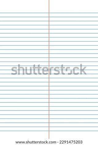 notebook ruled paper background for student. vector illustration