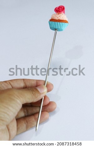 stainless steel cake tester. testing needle for cake.  Photo stock © 