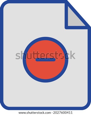 Remove file Isolated Vector icon which can easily modify or edit

