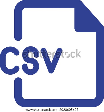 Csv Document Isolated Vector icon which can easily modify or edit

