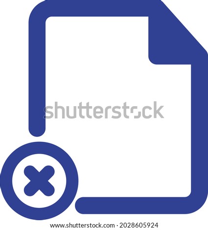 File delete Isolated Vector icon which can easily modify or edit

