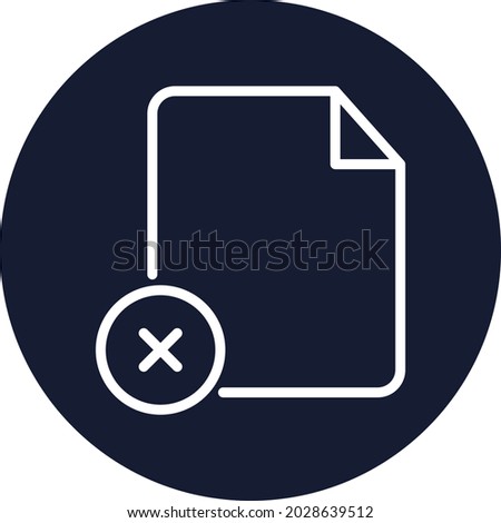 File delete Isolated Vector icon which can easily modify or edit

