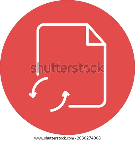 Synchronize file Isolated Vector icon which can easily modify or edit

