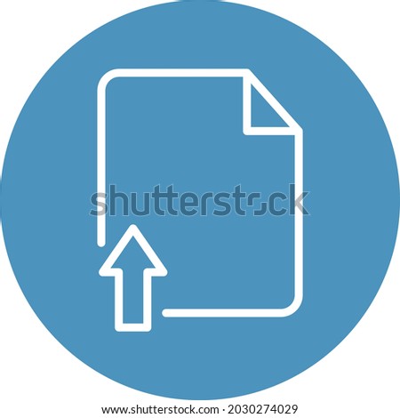 Upload file Isolated Vector icon which can easily modify or edit

