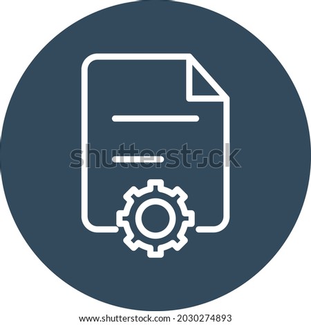 Gear file Isolated Vector icon which can easily modify or edit

